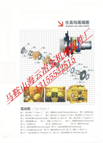 仕高瑪2方混凝土攪拌機軸端密封件、SICOAM2000攪拌機密封件